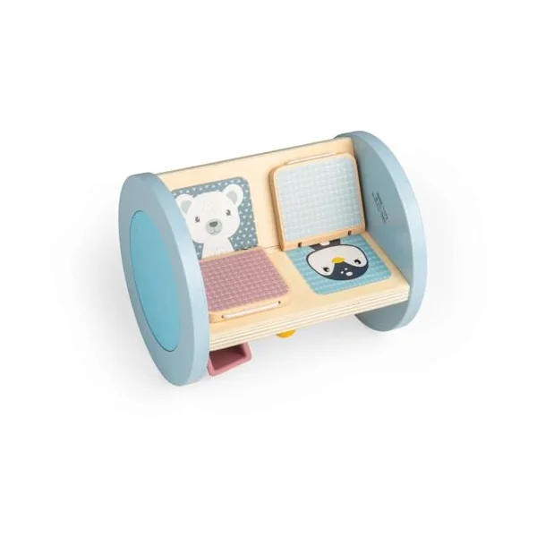 Bigjigs Toys Rolling Sensory Sorter - Wooden Activity Toy For Babies