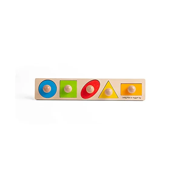Bigjigs Toys Wooden Shape Sorter Puzzle - Baby & Toddler Toys, Montessori Learning, Ages 1-3