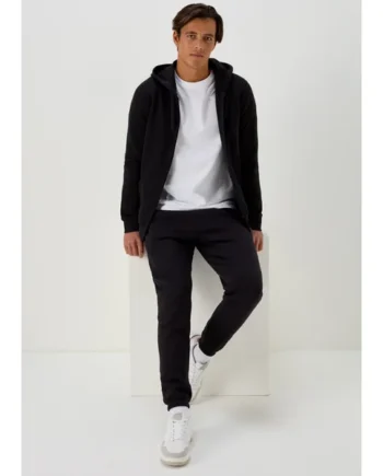 Black Essential Cuffed Joggers