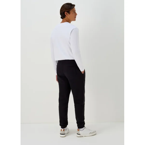 Black Essential Cuffed Joggers