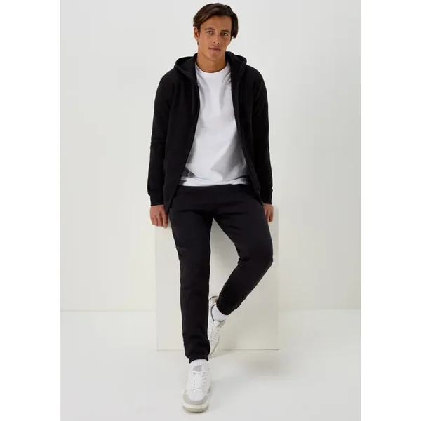 Black Essential Cuffed Joggers