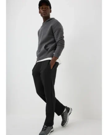 Black Essential Straight Fit Joggers