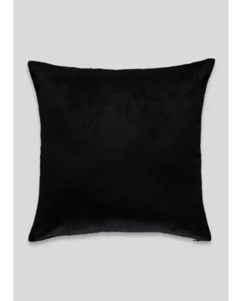 Black Large Soft Velour Cushion