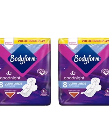Bodyform Cour-V Ultra Night Sanitary Towels Wings Value Pack x2