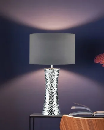 Bokara Hammered Effect Ceramic Table Lamp