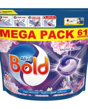 Bold All-in-1 Pods Washing Liquid Capsules Exotic Bloom 61 Washes