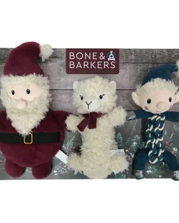 Bone & Barkers Seasonal Dog Toy in Llama Design, Pack of 3