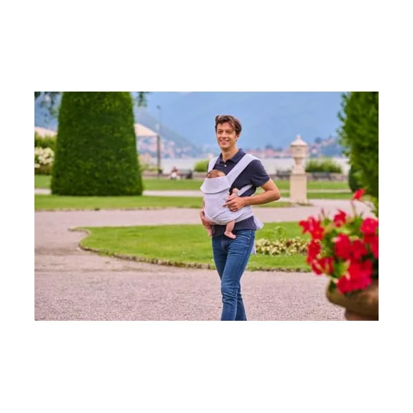 Boppy Comfygrow Easy to Use Adjustable Ergonomic Baby Carrier for Newborns with Head and Neck Support, Adjustable Sleeves and Seat, Cotton, for 3-15 kg, from 0 M+