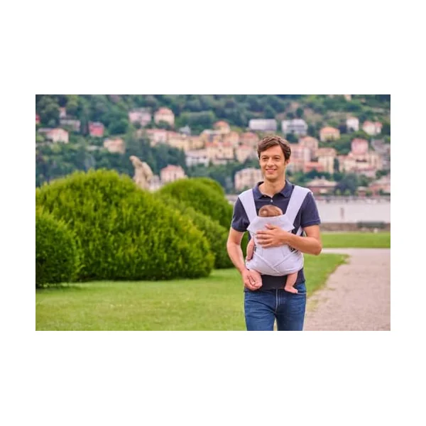 Boppy Comfygrow Easy to Use Adjustable Ergonomic Baby Carrier for Newborns with Head and Neck Support, Adjustable Sleeves and Seat, Cotton, for 3-15 kg, from 0 M+