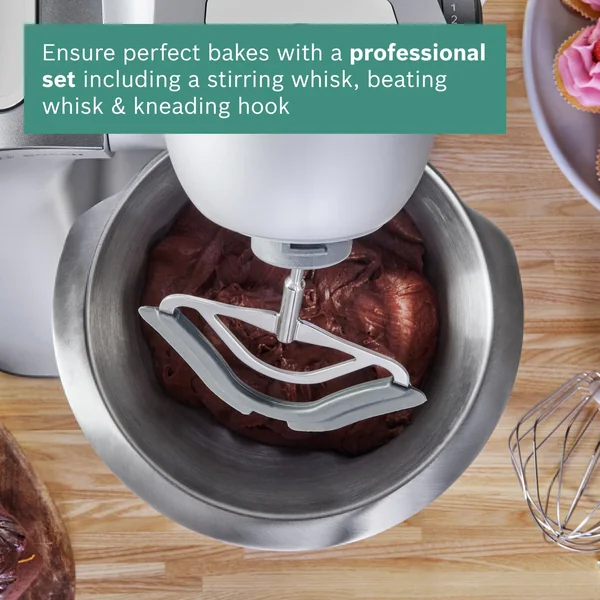 Bosch MUM59340GB 7-in-1 Stand Mixer, Grey & Silver