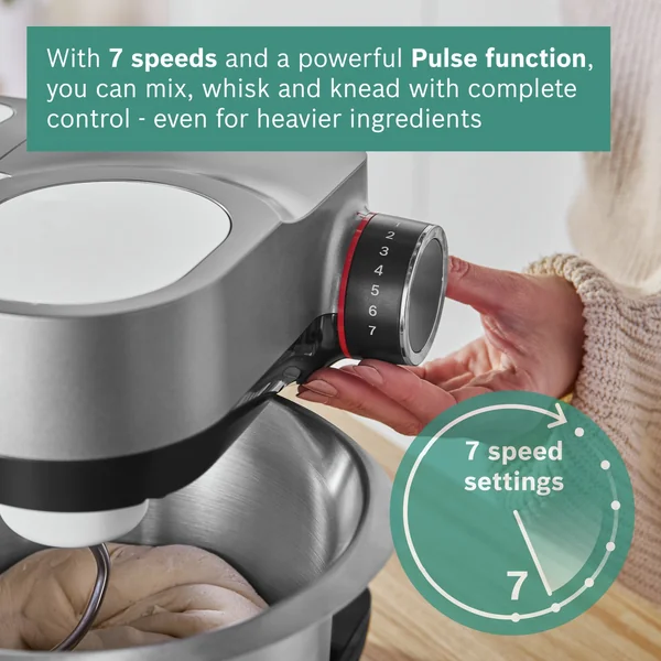 Bosch MUMS2VM40G 7-in-1 Stand Mixer, Juicer, Shredder, Black