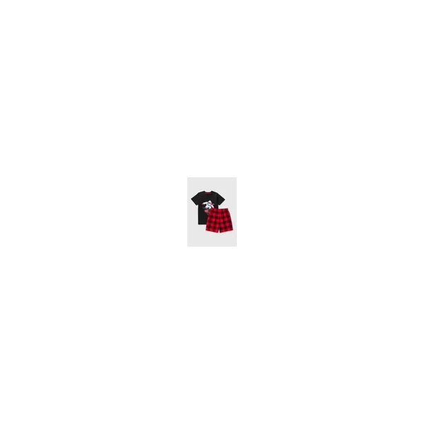 Boys Black Checked Christmas Pyjamas (7-13yrs)
