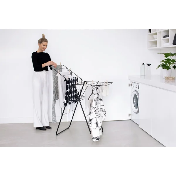 Brabantia 15m Hang On Clothes Airer - Black