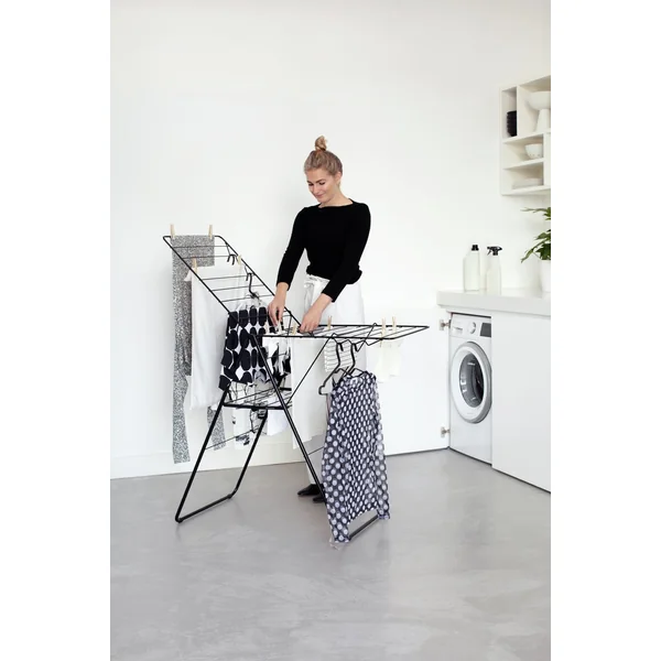 Brabantia 20m Hang On Clothes Airer - Black