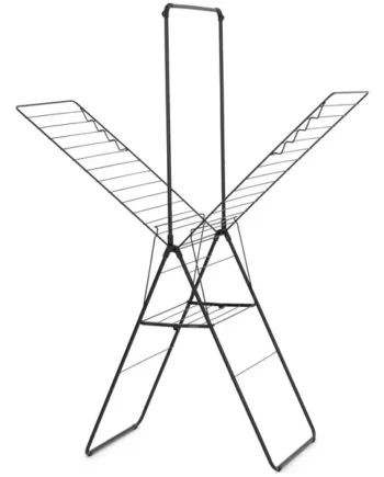 Brabantia 25m Hang On Clothes Airer with Rod - Black