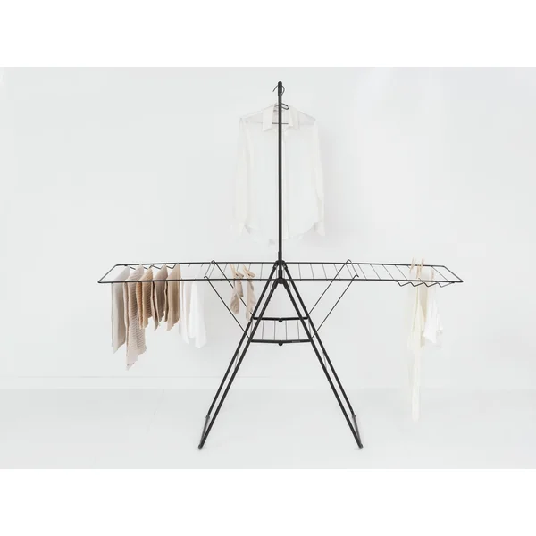 Brabantia 25m Hang On Clothes Airer with Rod - Black
