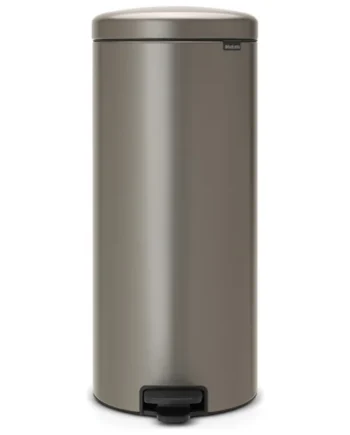 Brabantia 30L NewIcon Pedal Bin - Platinum