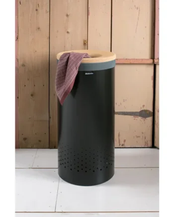 Brabantia 35 Litre Laundry Container Lid Bin - Black