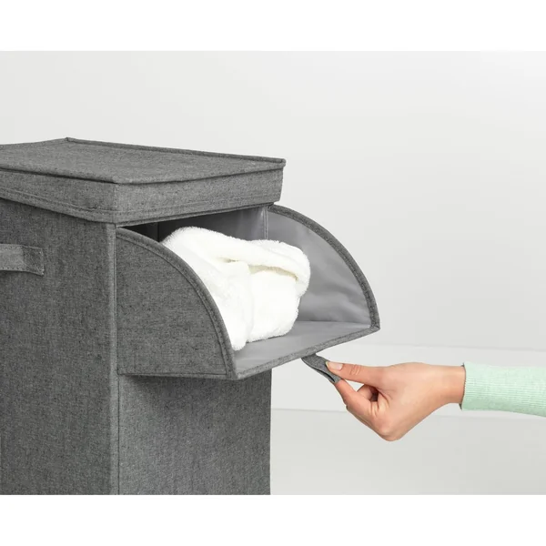 Brabantia 35L Stackable Laundry Container Box - Grey Black