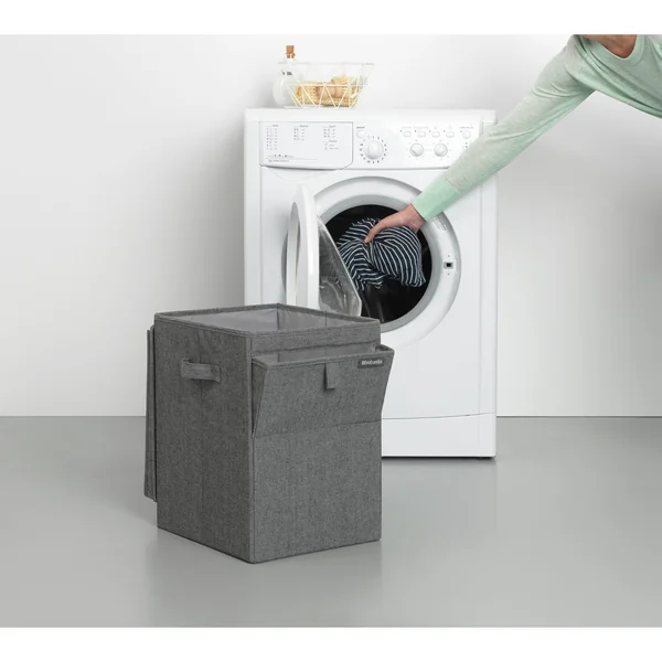 Brabantia 35L Stackable Laundry Container Box - Grey Black