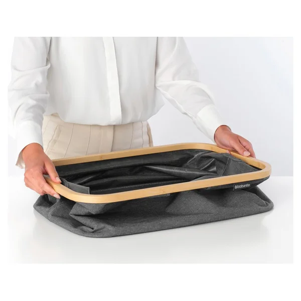 Brabantia 40 Litre Foldable Laundry Basket - Pepper Black