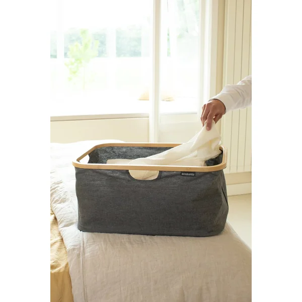 Brabantia 40 Litre Foldable Laundry Basket - Pepper Black