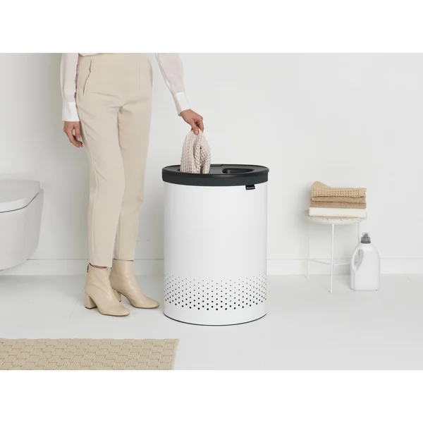 Brabantia 55 Litre Selector Laundry Container Bin - White