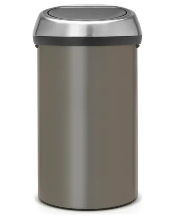 Brabantia 60 Litre Platinum Touch Top Bin - Grey
