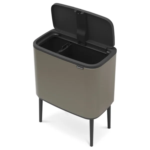 Brabantia Bo 11 + 23 Litre Touch Top Bin - Dark Grey