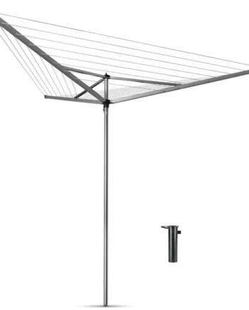 Brabantia Essential 30m 3 Arm Rotary Airer with Ground Tube