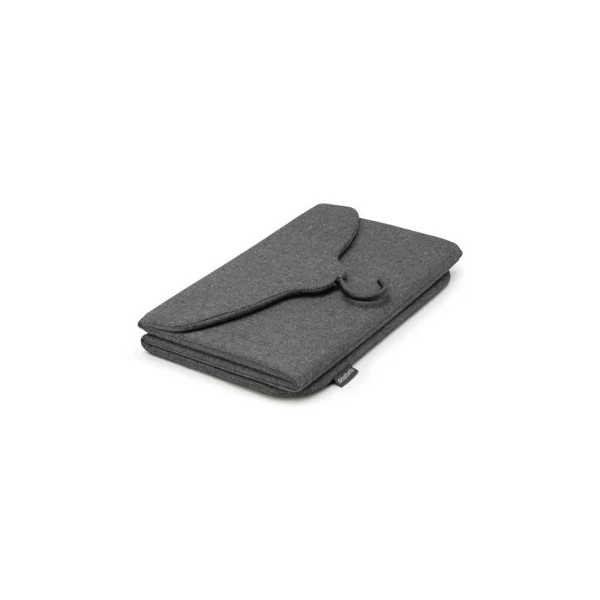 Brabantia Foldable Steam Board in Black Compact, 360 Degree Rotating Hook, Solid Surface for Pressure Steaming