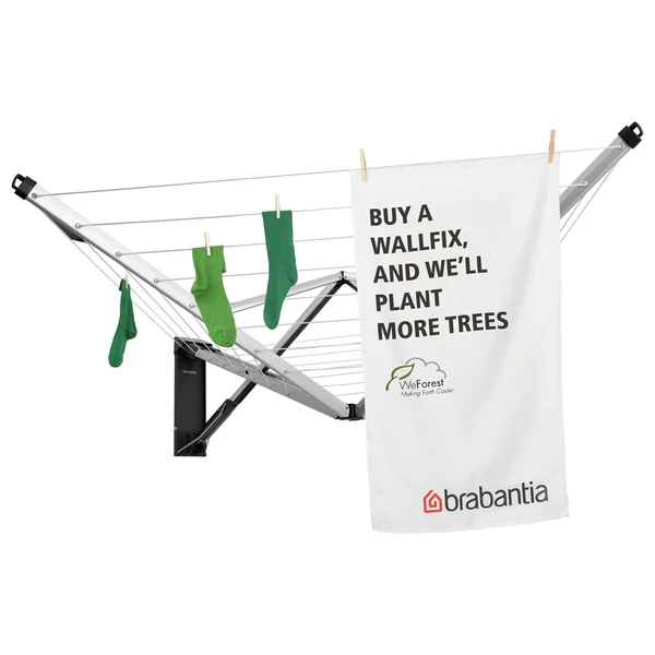 Brabantia Wall Fix 24m Clothes Airer with Protection