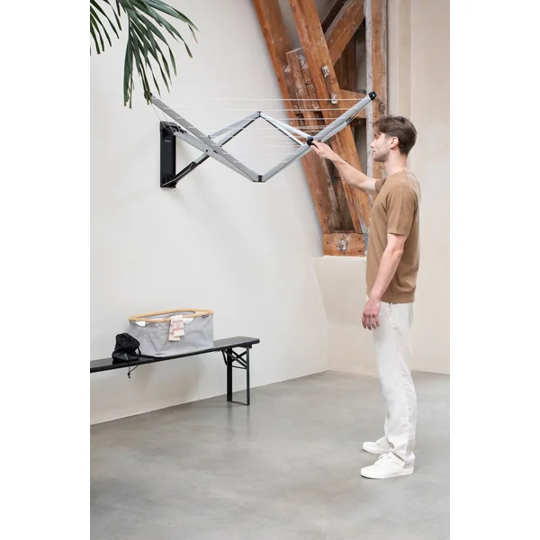 Brabantia Wall Fix 24m Clothes Airer with Protection