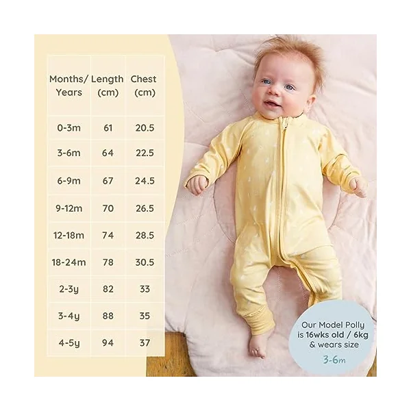 Bramble & Bear 2-Pack Toddler & Baby Sleepsuits for Boys & Girls | Organic Cotton, Super Soft Baby Sleepwear | Full Zip Sleepsuits with Easy Accessibility | Stretch Fit and Footless