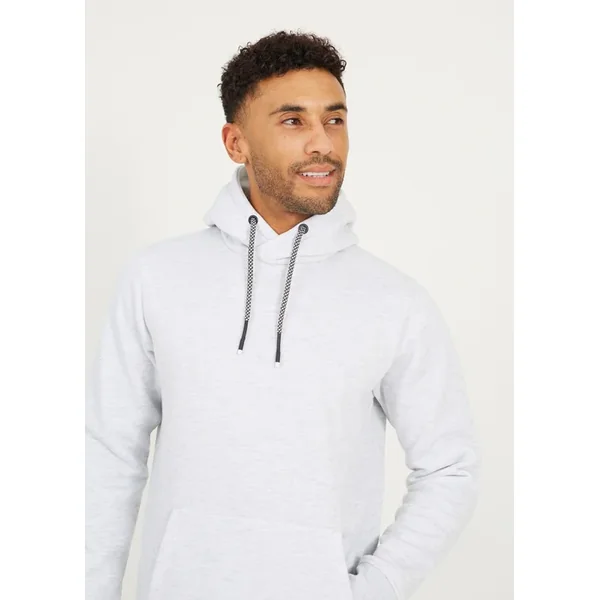 Brave Soul Ecru Hoodie With Kangaroo Pocket