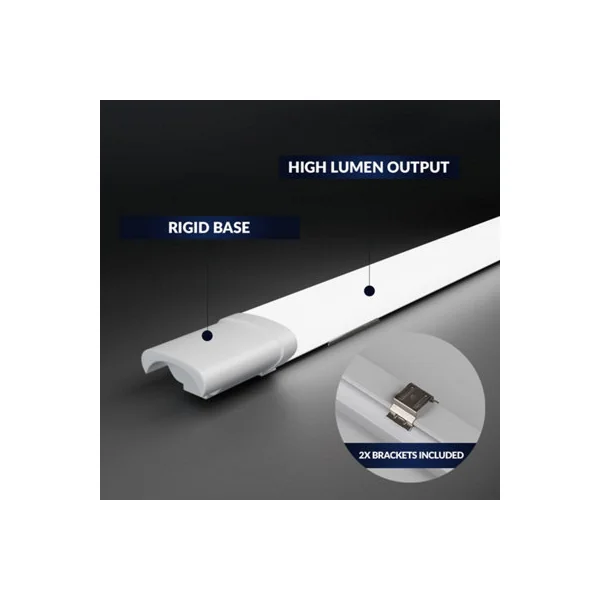 Bright Source 4ft 18w Single 4000k IP65 LED Non-Corrosive Batten - Cool White