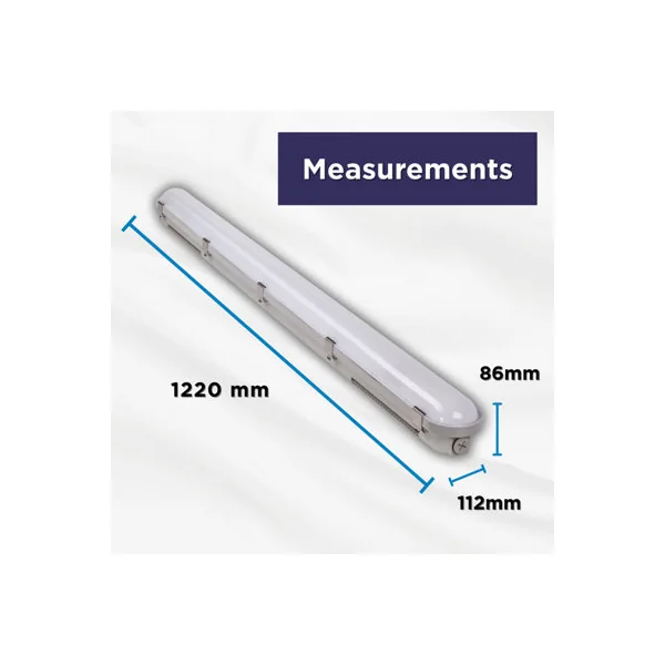 Bright Source 4ft Twin 30w CCT IP65 Non-Corrosive