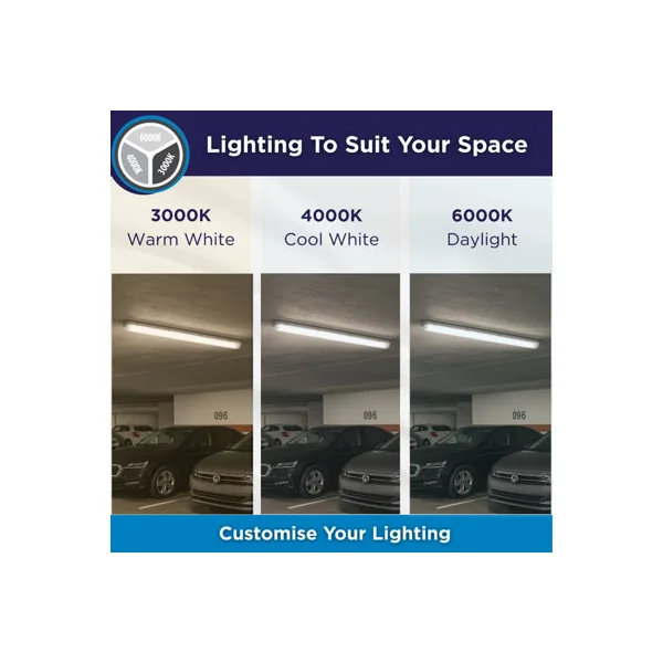 Bright Source 5ft Single 24w CCT IP65 Non-Corrosive