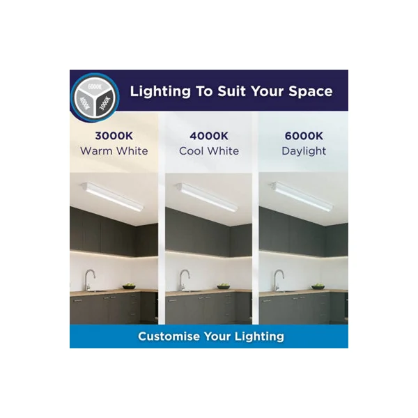 Bright Source 5ft Twin 52w LED CCT Batten