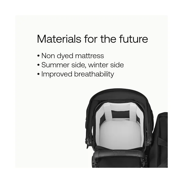 Bugaboo Donkey 6 Twin Stroller, Side-by-Side Convertible Pushchair for Newborn and Toddler Twins from Birth, Reversible Seat, Easy to Maneuver All-Terrain Wheels and One Hand Steering, Heritage Black