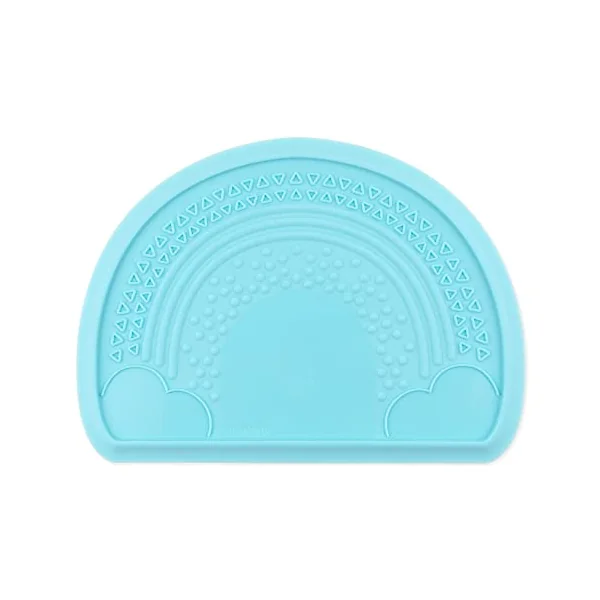 Bumkins Baby Silicone Sensory Placemat, Toddler Placemat, Suction Placemat for Restaurants, Feeding for High Chairs and Tables, Baby Led Weaning, Ages 6 Months Up