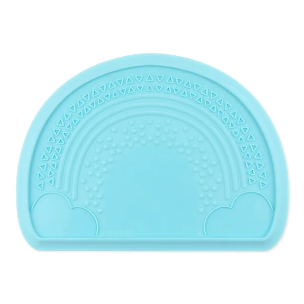 Bumkins Baby Silicone Sensory Placemat, Toddler Placemat, Suction Placemat for Restaurants, Feeding for High Chairs and Tables, Baby Led Weaning, Ages 6 Months Up