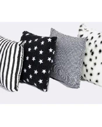 B&W Cushion Set - Pk of 4