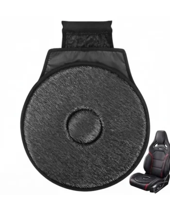 Cabilock 360° Swivel Car Seat Cushion, Rotating Mobility Aid for Elderly & Pregnant, Non-Slip Portable Turntable for Car, Office Chair & Home, Breathable Lightweight 40cm Rotating Seat Pad (Black)