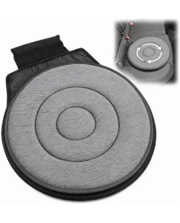 Cabilock 360degree Rotation Car Seat Cushion Multifunction Pain Revolving Cushion Non Slip Ergonomic Design Swivel Car Seat Pad Chair Swivel Pad Grey