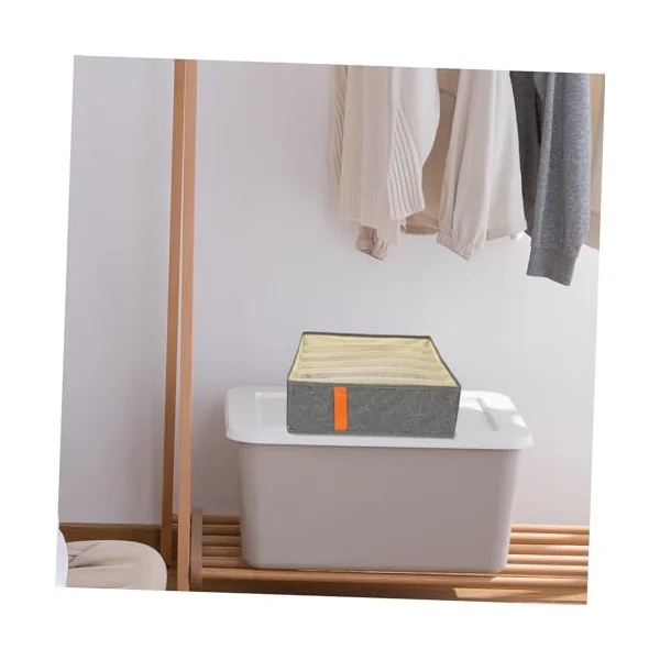Cabilock 3 Pcs Underwear Socks Underwear Bra Storage Container Organizer Dividers Fabric Dresser Organizer Bra Drawer Dividers Cloth Dressing Table Foldable Baby