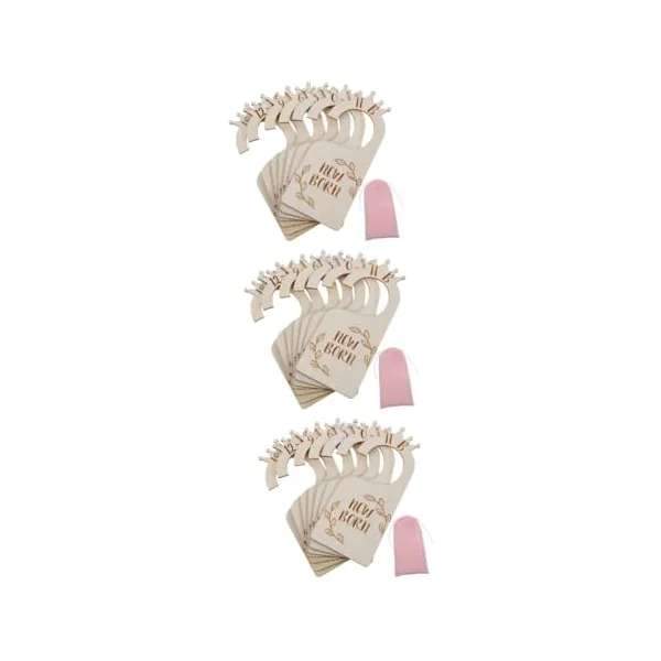 Cabilock 3 Sets Clothes Tag Dreses Baby Hangers Baby Clothes Newborn Outfits Baby Monthly Divider Wooden Drawers Baby Dividers for Closet Wooden Baby Divider for Closet Wardrobe Dividers