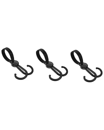 Cabilock 3pcs Stroller Hook Lightweight Carabiners Multi-Function Hooks for Hanging Bags Outdoor Stroller Sturdy Pram Accessories
