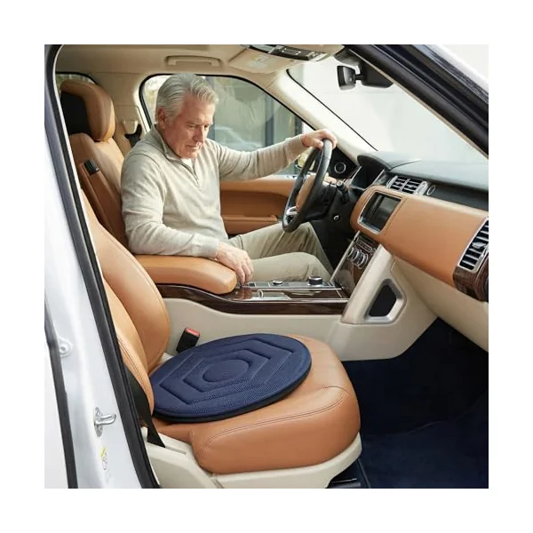 Cabilock Rotating 360 Car Seat Cushion for Pregnant Women and Elderly Sturdy Anti-Skid Base for Driving Comfort