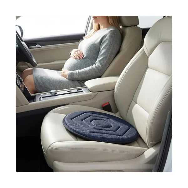 Cabilock Rotating 360 Car Seat Cushion for Pregnant Women and Elderly Sturdy Anti-Skid Base for Driving Comfort